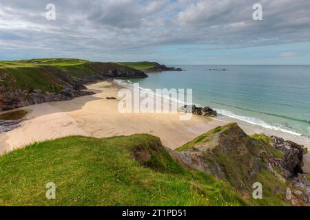 Sango Sands ist ein atemberaubender Strand in Durness, Sutherland, Schottland. Stockfoto