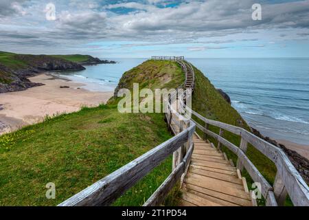 Sango Sands ist ein atemberaubender Strand in Durness, Sutherland, Schottland. Stockfoto