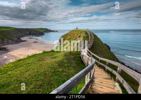 Sango Sands ist ein atemberaubender Strand in Durness, Sutherland, Schottland. Stockfoto