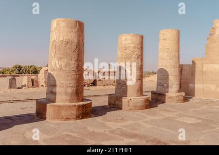 KOM Ombo Tempel am Ufer des Nils Ägypten Stockfoto