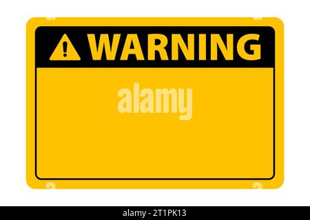 Leeres Warnschild. Vektorabbildung. Stock Vektor