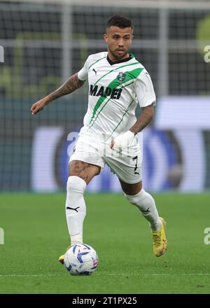 Mailand, Italien, 27. September 2023. Matheus Henrique von US Sassuolo während des Spiels der Serie A bei Giuseppe Meazza, Mailand. Der Bildnachweis sollte lauten: Jonathan Moscrop / Sportimage Stockfoto