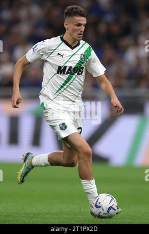 Mailand, Italien. September 2023. Daniel Boloca von US Sassuolo während des Spiels der Serie A in Giuseppe Meazza, Mailand. Der Bildnachweis sollte lauten: Jonathan Moscrop/Sportimage Credit: Sportimage Ltd/Alamy Live News Stockfoto