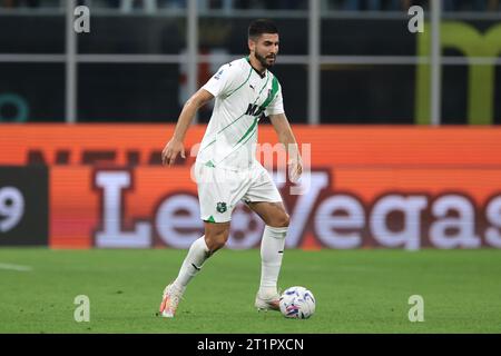 Mailand, Italien. September 2023. Martin Erlic von US Sassuolo während des Spiels der Serie A in Giuseppe Meazza, Mailand. Der Bildnachweis sollte lauten: Jonathan Moscrop/Sportimage Credit: Sportimage Ltd/Alamy Live News Stockfoto