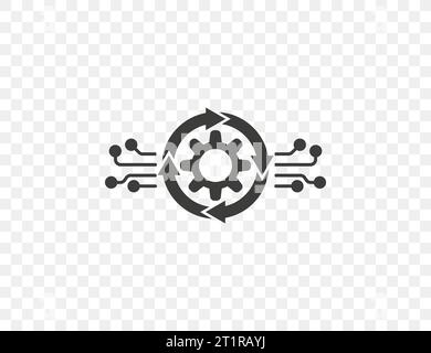 Algorithmus, Engineering, Kanalsymbol. Vektorillustration. Stock Vektor