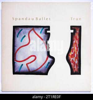 LP-Cover von True, dem dritten Studioalbum von Spandau Ballet, das 1983 veröffentlicht wurde Stockfoto