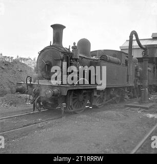 Dampflokomotiven auf der Isle of White vom 11. Oktober 1966 Stockfoto