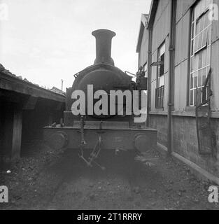 Dampflokomotiven auf der Isle of White vom 11. Oktober 1966 Stockfoto