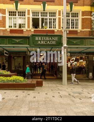 Brisbane Arcade beherbergt verschiedene Einkaufszentren im CBD von Brisbane, Queensland, Australien Stockfoto