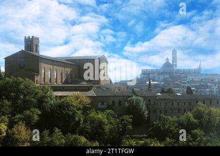 Siena, eine der beliebtesten und meistbesuchten Städte in der Toskana, Italien Stockfoto