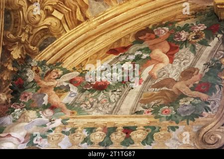 Das Innere der Kathedrale von Siena in der Toskana, Mittelitalien Stockfoto