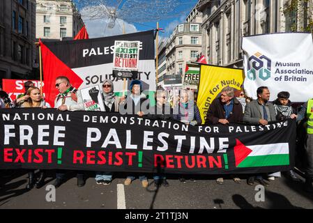 Protest für Palästina nach Eskalation der Militäraktion im Gazastreifen-Konflikt zwischen Israel und Hamas. Freies Palästina, Existenz, Widerstand, Rückkehr Stockfoto