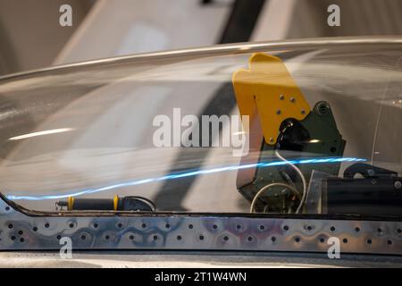 Cockpit eines Kampfjets Stockfoto