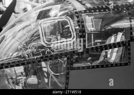 Maschinengewehre einer B-17 fliegenden Festung Stockfoto