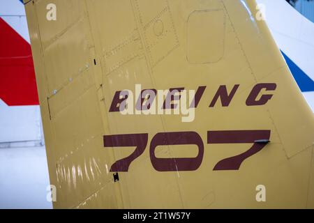 Chantilly, VA - 14.10.2023: Vintage Boeing 707 Flugzeug Stockfoto