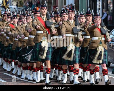 Royal Regiment of Scotland, Freedom March, Penicuik, 29/09/2023 Stockfoto