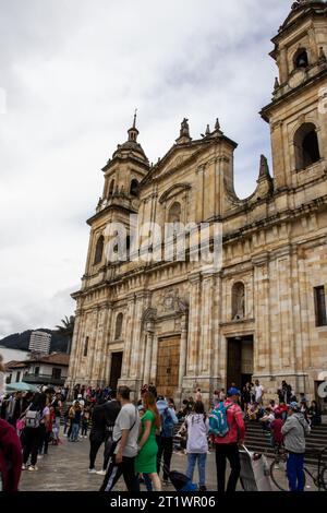 Bogota, Kolumbien - 2. Juli 2023. Metropolitan und Primatenkathedrale Basilika der Unbefleckten Empfängnis und St. Peter von Bogota, bekannt als Prim Stockfoto