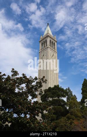 Der Campanile von UC Berkeley (Sather Tower). Stockfoto