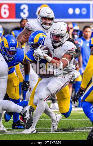 Inglewood, CA. Oktober 2023. Arizona Cardinals Running Back Keaontay Ingram (30) in Aktion im zweiten Quartal während des NFL-Fußballspiels gegen die Arizona Cardinals. Pflichtfoto: Louis Lopez/Cal Sport Media/Alamy Live News Stockfoto