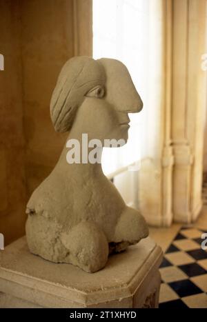 Skulptur von Pablo Picasso im Picasso-Museum in Paris, Frankreich Stockfoto