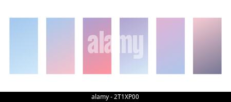 Hintergrund mit Pastellverläufen. Winterlicher hellblauer und lila Himmel. Abstrakte weiche Vektordesigns. Stock Vektor