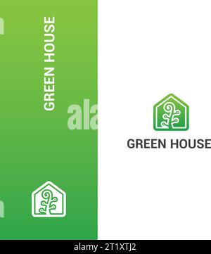 Design-Vorlage Für Modernes Green House-Logo Stock Vektor