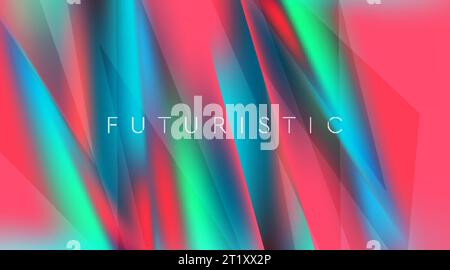 Bunter Pastell abstrakter glänzender Vektor-Hintergrund mit glatten, verschwommenen Streifen Stock Vektor