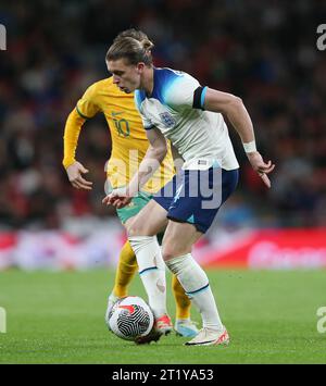 Conor Gallagher aus England und Chelsea. - England gegen Australien, internationales Freundschaftsspiel, Wembley Stadium, London, Großbritannien - 13. Oktober 2023. Nur redaktionelle Verwendung – es gelten Einschränkungen für DataCo Stockfoto