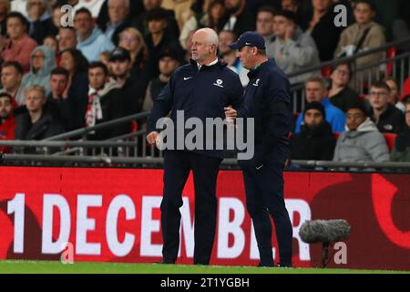 Head Coach of Australia, Graham Arnold - England gegen Australien, International Friendly, Wembley Stadium, London, Großbritannien - 12. Oktober 2023. Stockfoto