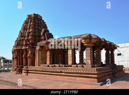 Tempel in Badami Karnataka Stockfoto