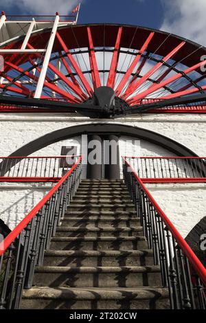 The Great Laxey Wheel (Lady Isabella), Laxey, Isle of man. Stockfoto