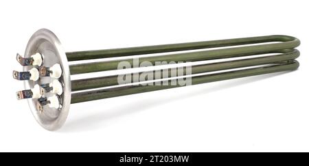Spiralschirme für den Kessel. Heizelement für elektrische Heizung Stockfoto