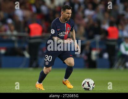 Lionel Messi aus Paris Saint-Germain. - Paris Saint-Germain / Clermont, Ligue 1, Parc des Princes, Paris, Frankreich. - 3. Juni 2023. Stockfoto