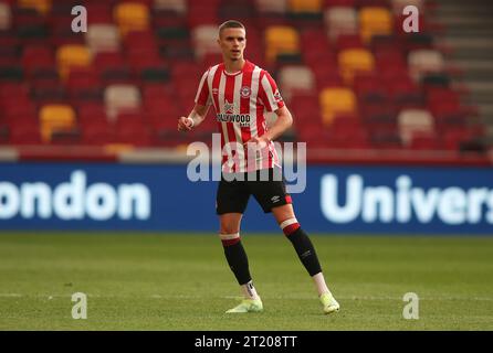 Romeo Beckham von Brentford B. - Brentford B gegen Manchester City EDS, The Robert Rowan Invitational, GTECH Community Stadium, London, Großbritannien - 19. Mai 2023. Nur redaktionelle Verwendung – es gelten Einschränkungen für DataCo Stockfoto