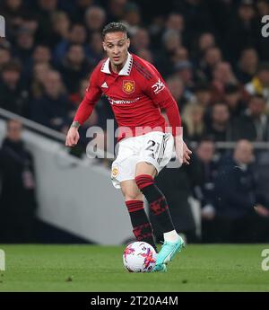 Antony of Manchester United. - Tottenham Hotspur / Manchester United, Premier League, Tottenham Hotspur Stadium, London, Großbritannien - 27. April 2023. Nur redaktionelle Verwendung – es gelten Einschränkungen für DataCo Stockfoto