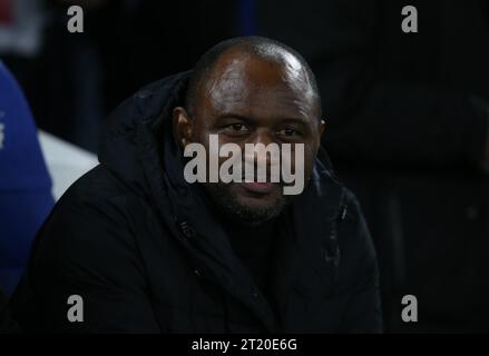 Crystal Palace hat bestätigt, dass Patrick Vieria seinen Posten als Manager im Crystal Palace am 17. März 2023 verlassen hat. - Brighton & Hove Albion V Crystal Palace, Premier League, das AMEX Community Stadium, Brighton, Großbritannien - 15. März 2023. Nur redaktionelle Verwendung – es gelten Einschränkungen für DataCo Stockfoto