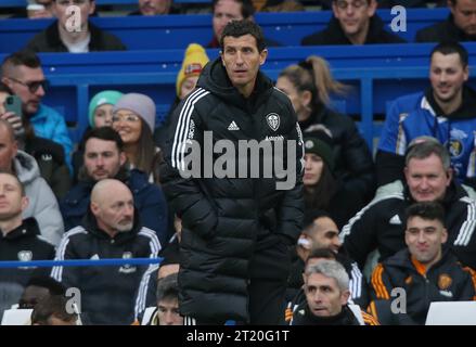 Javi Gracia Manager von Leeds United. - Chelsea / Leeds United, Premier League, Stamford Bridge Stadium, London, UK - 4. März 2023. Nur redaktionelle Verwendung – es gelten Einschränkungen für DataCo Stockfoto