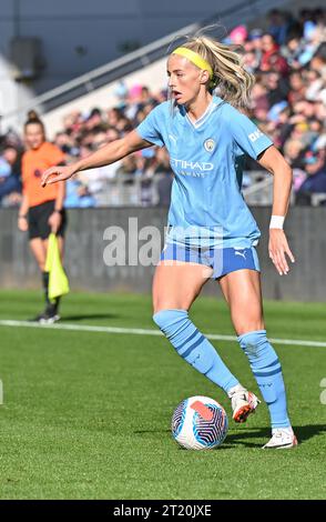 Joie Stadium, Sportcity, Manchester, England. Oktober 2023. Chloe Kelly #9 der Manchester City Women's Football Club V Bristol City Women's Football Club im Joie Stadium, in der Barclays Women's Super League/Women’s Super League. (Kreditbild: ©Cody Froggatt/Alamy Live News) Stockfoto