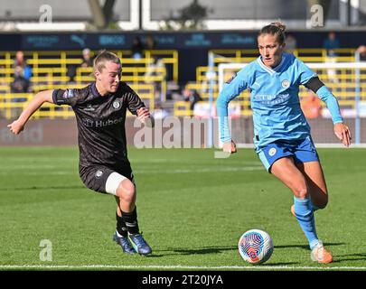 Joie Stadium, Sportcity, Manchester, England. Oktober 2023. Filippa Angeldal #12 der Manchester City Women's Football Club V Bristol City Women's Football Club im Joie Stadium, in der Barclays Women's Super League/Women’s Super League. (Kreditbild: ©Cody Froggatt/Alamy Live News) Stockfoto