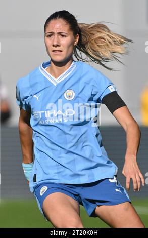 Joie Stadium, Sportcity, Manchester, England. Oktober 2023. Laia Aleixandri #4 der Manchester City Women, während des Manchester City Women Football Club V Bristol City Women's Football Club im Joie Stadium, in der Barclays Women's Super League/Women’s Super League. (Kreditbild: ©Cody Froggatt/Alamy Live News) Stockfoto