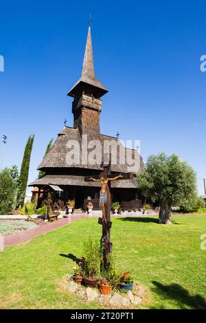 Die rumänische Kirche von Agia Kyriaki Megalomartyra und Agio Ionni Hozeviti, Heilige Metropolis von Tamason und Oreinis, Episkopeio, Nikosia, Zypern Stockfoto