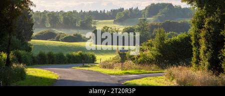 Grüne jura-Landschaft in frankreich Stockfoto