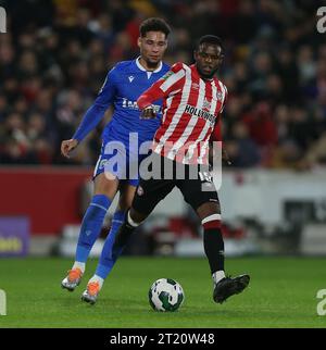 Frank Onyeka aus Brentford. - Brentford gegen Gillingham, EFL Cup, English Football League Cup, Carabao Cup, Brentford Community Stadium, London, UK - 8. November 2022 nur redaktionelle Verwendung - es gelten Einschränkungen von DataCo Stockfoto