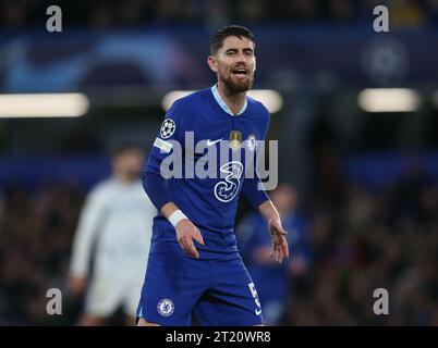 Jorginho von Chelsea. - Chelsea gegen Dinamo Zagreb, UEFA Champions League, Gruppe E, Stamford Bridge, London, Großbritannien – 2. November 2022 nur redaktionelle Verwendung – es gelten Einschränkungen für DataCo Stockfoto