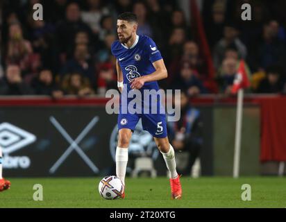 Jorginho von Chelsea. - Brentford gegen Chelsea, Premier League, Brentford Community Stadium, London, UK - 19. Oktober 2022 nur redaktionelle Verwendung - es gelten Einschränkungen für DataCo Stockfoto