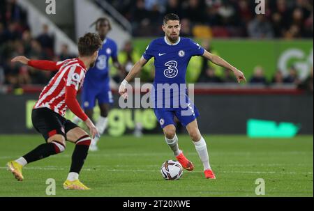 Jorginho von Chelsea. - Brentford gegen Chelsea, Premier League, Brentford Community Stadium, London, UK - 19. Oktober 2022 nur redaktionelle Verwendung - es gelten Einschränkungen für DataCo Stockfoto
