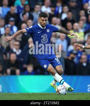 Christian Pulisic von Chelsea. - Chelsea V Wolverhampton Wanderers, Premier League, Stamford Bridge, London, UK - 8. Oktober 2022 nur redaktionelle Verwendung - es gelten Einschränkungen für DataCo Stockfoto