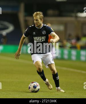 Billy Mitchell von Millwall. - Millwall gegen Queens Park Rangers, Sky Bet Championship, New den Stadium, London. - 14. September 2022. Nur redaktionelle Verwendung – es gelten Einschränkungen für DataCo. Stockfoto