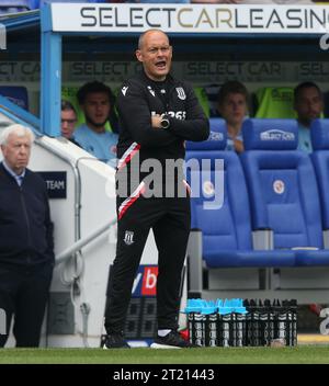 Alex Neil Manager von Stoke City. - Reading gegen Stoke City, Sky Bet Championship, Madejski Stadium, Reading. - 4. September 2022. Nur redaktionelle Verwendung – es gelten Einschränkungen für DataCo. Stockfoto