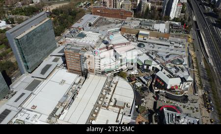 Antennen des Mall Parque Arauco in Las Condes, Santiago, Chile Stockfoto